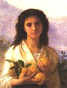 Adolphe Bouguereau Girl Holding Lemons